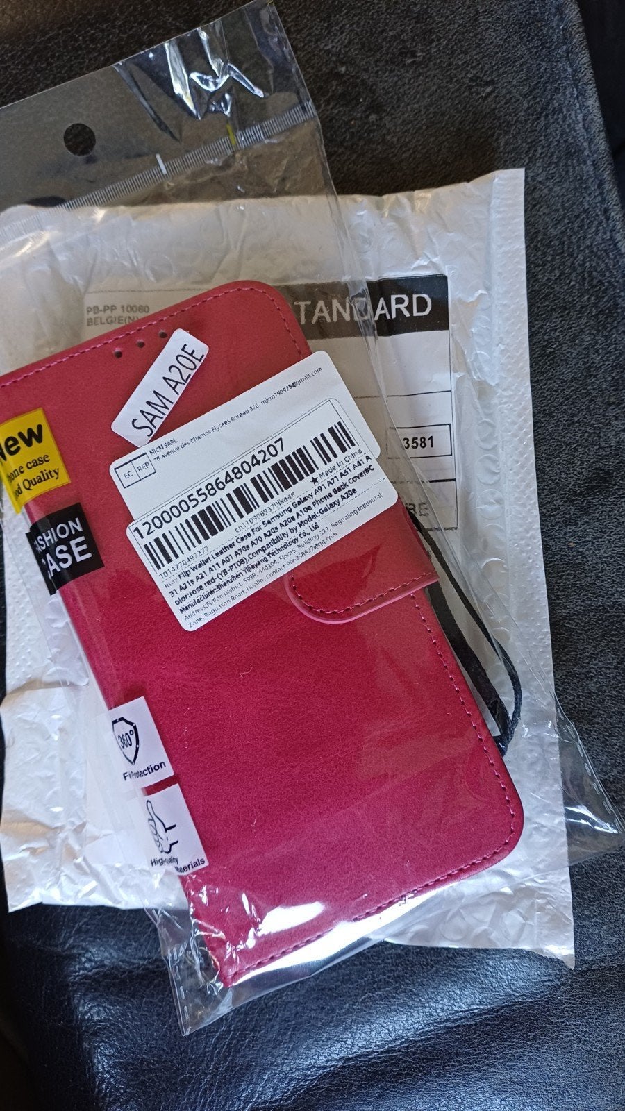 Samsung A20 Flip Cover Telefoonhoes, Télécoms, Téléphonie mobile | Housses, Coques & Façades | Samsung, Enlèvement, Neuf, Autres modèles