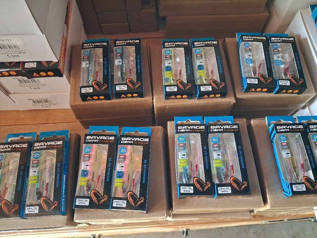 Setje Savage Gear Jigs (3D Jig Minnow) 15-grams, Watersport en Boten, Hengelsport | Roofvissen, Ophalen of Verzenden, Nieuw, Overige typen