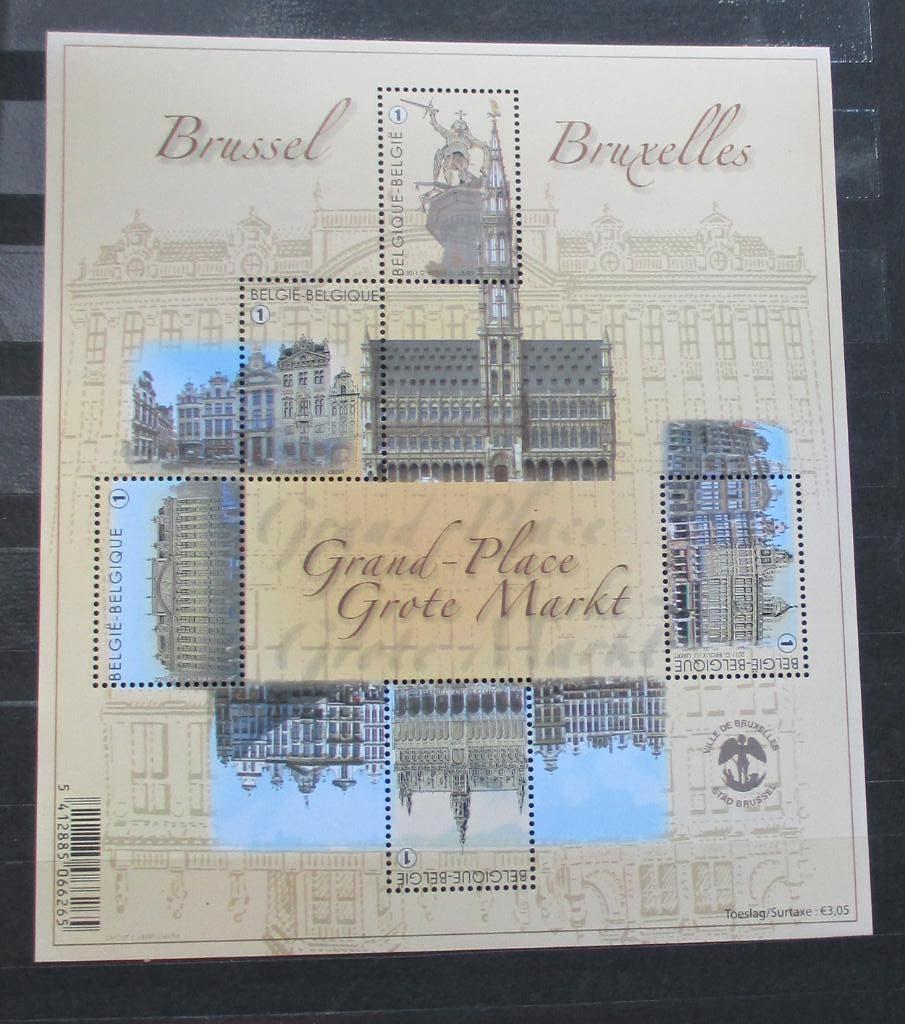1 blok BL193 grote markt brussel, Postzegels en Munten, Frankeerzegel, Ophalen of Verzenden, Zonder stempel, Postfris
