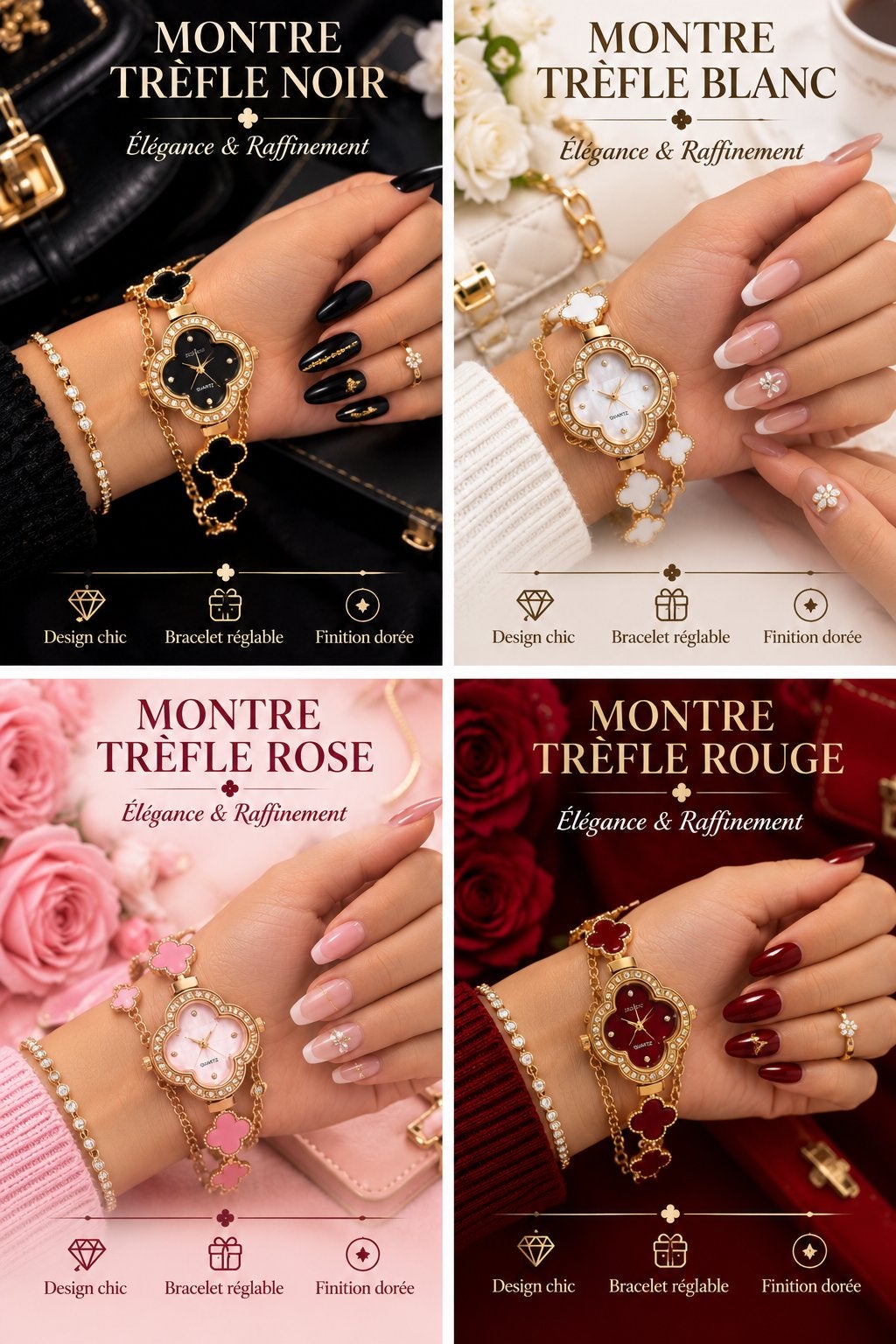 Montre braclet trèfle, Enlèvement ou Envoi, Neuf