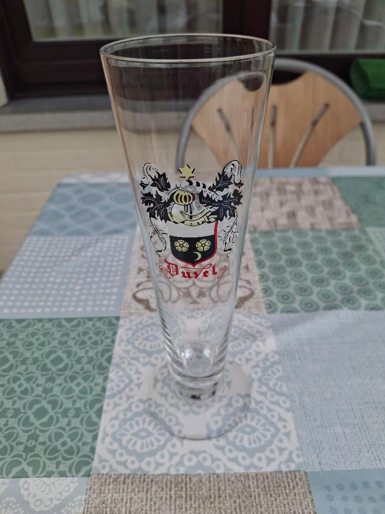 Vintage fluitglas Duvel, Ophalen, Zo goed als nieuw, Glas of Glazen, Duvel