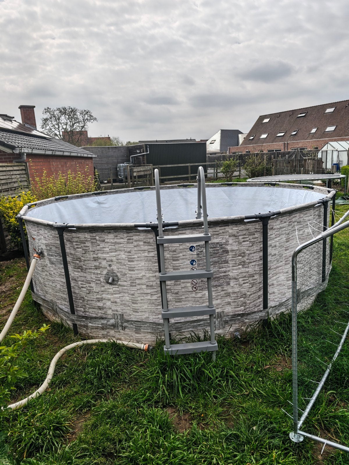 groot zwembad, Jardin & Terrasse, Enlèvement, Comme neuf, Piscines hors sol