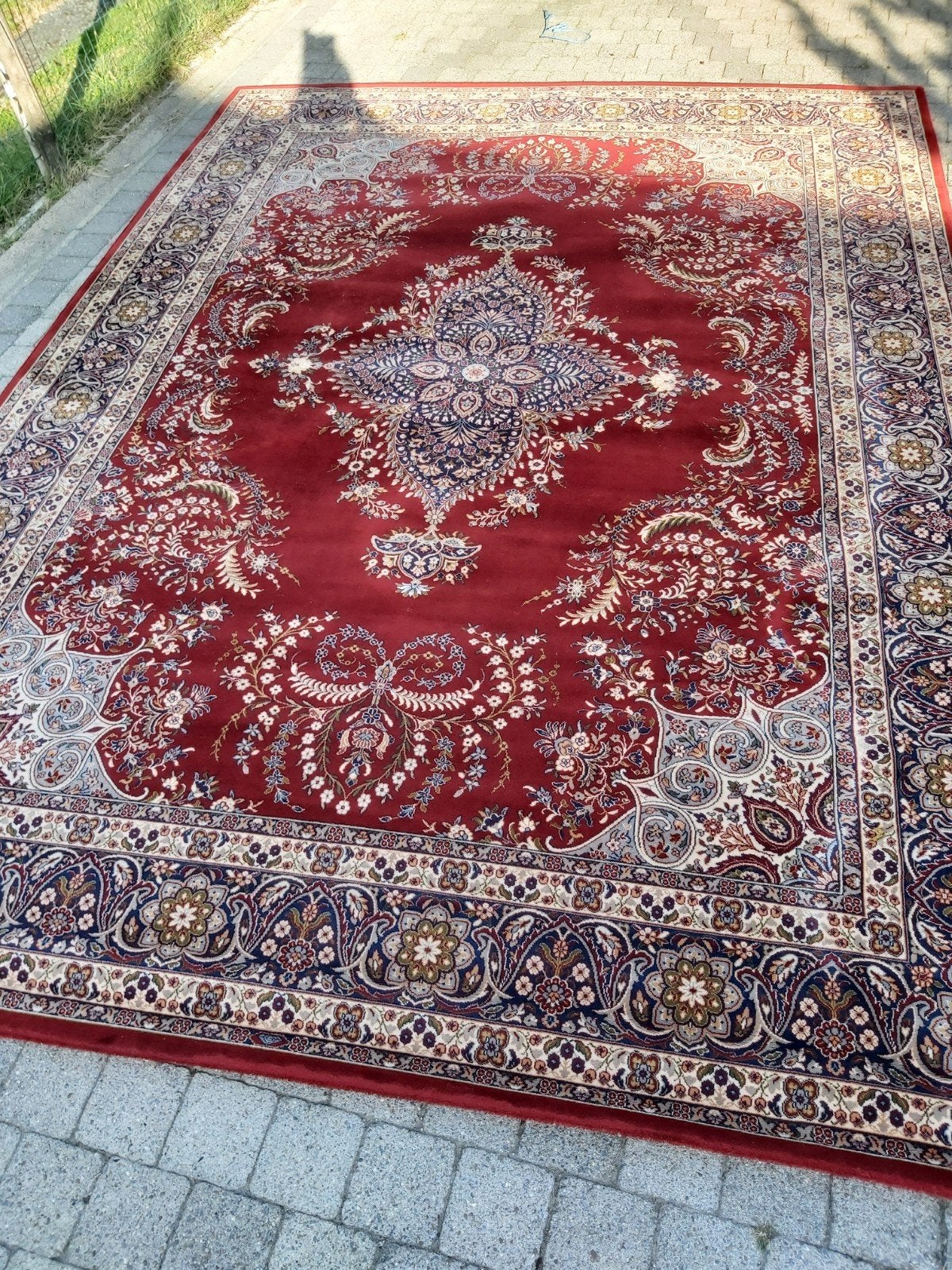 Perzich/oosters tapijt Bechir, Maison & Meubles, Ameublement | Tapis & Moquettes, Enlèvement, Bleu