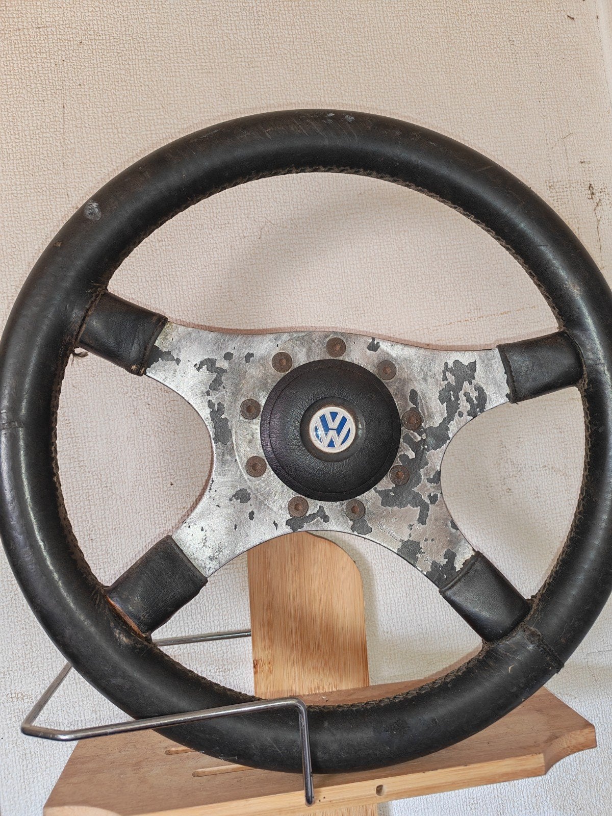 Oud Volkswagen stuurwiel - 4-spaaks - sport/race-look, Ophalen, Gebruikt, Volkswagen