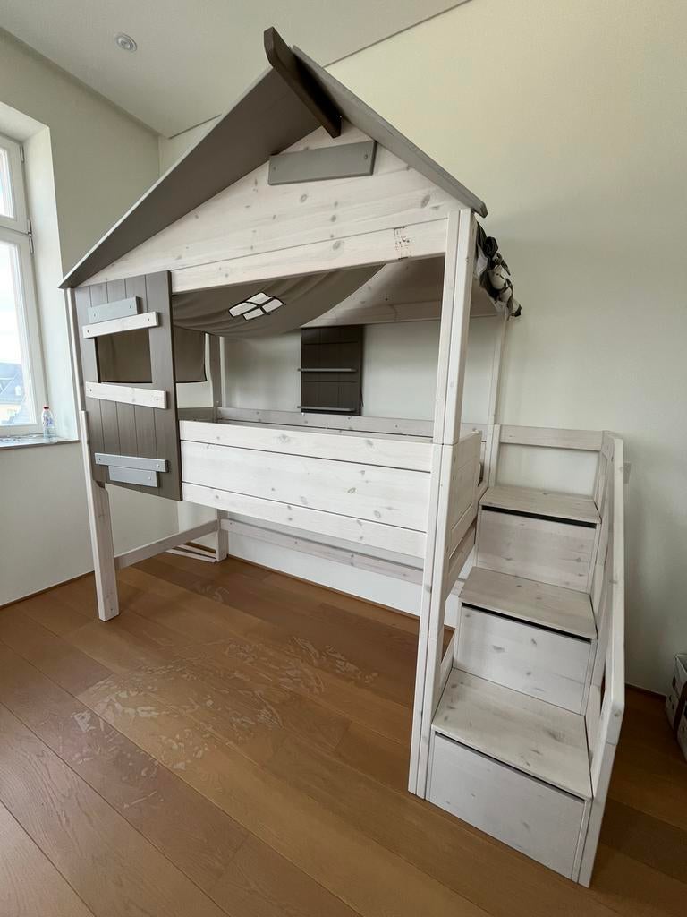 Lit cabane Lifetime Kidsrooms, Kinderen en Baby's, Kinderkamer | Stapelbedden en Hoogslapers, Gebruikt, Hoogslaper, Ophalen