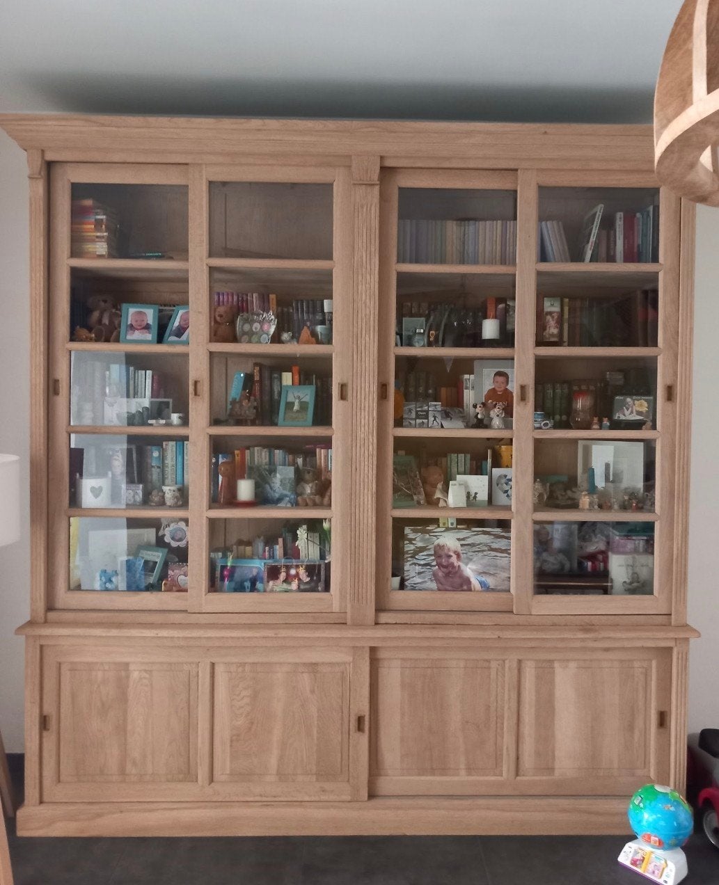 massief eiken gezandstraalde kast, Huis en Inrichting, Kasten | Buffetkasten, Ophalen, Met deur(en), 200 cm of meer, Eikenhout