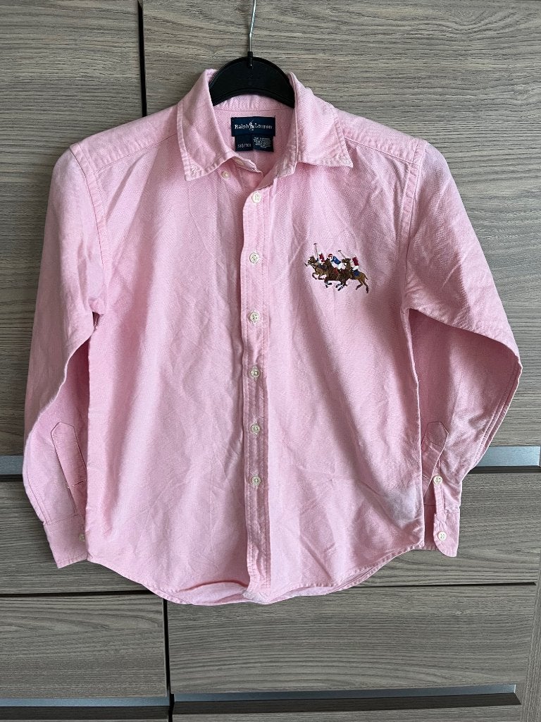 Chemise Ralph Lauren 100 % coton pour enfants 8/10 ans, Enlèvement ou Envoi, Comme neuf, Ralph Lauren, Fille