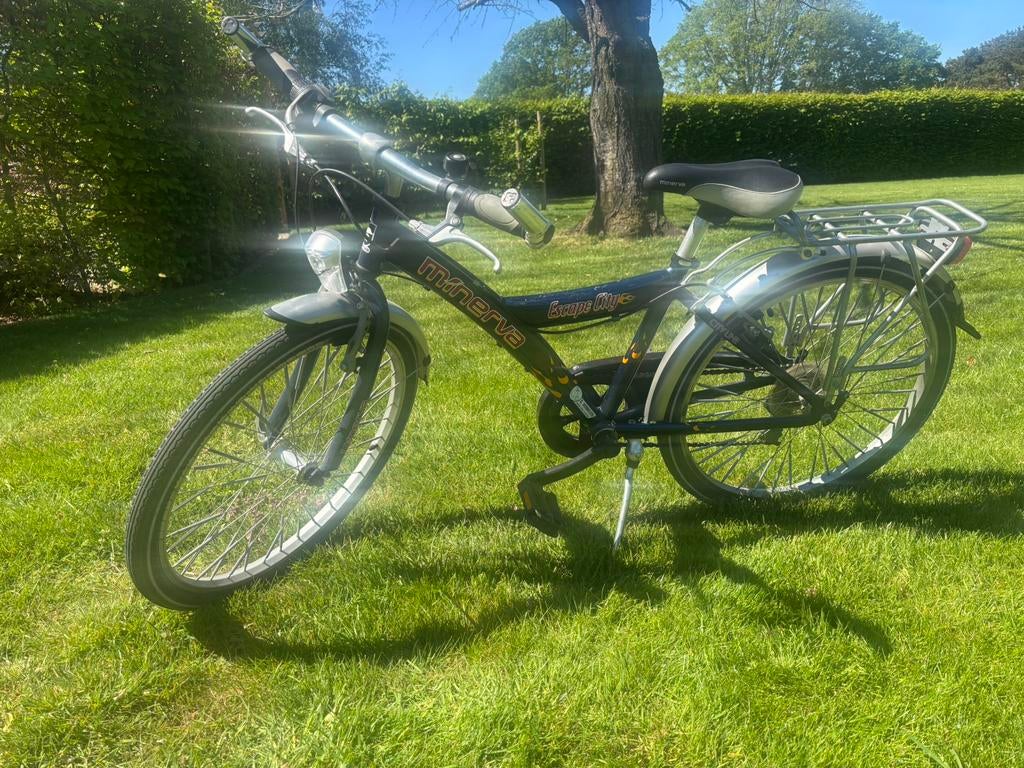 Kinderfiets Minerva 24 Inch, Fietsen en Brommers, Ophalen, Velgrem, Versnellingen, Gebruikt
