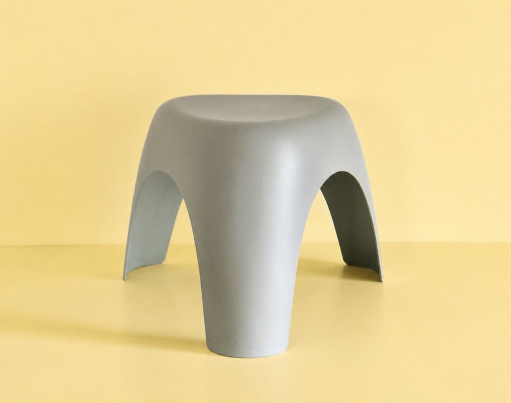 Vitra Elephant Design Stool ontworpen door Sori Yanagi, Ophalen of Verzenden, Stoel, Grijs, Kunststof