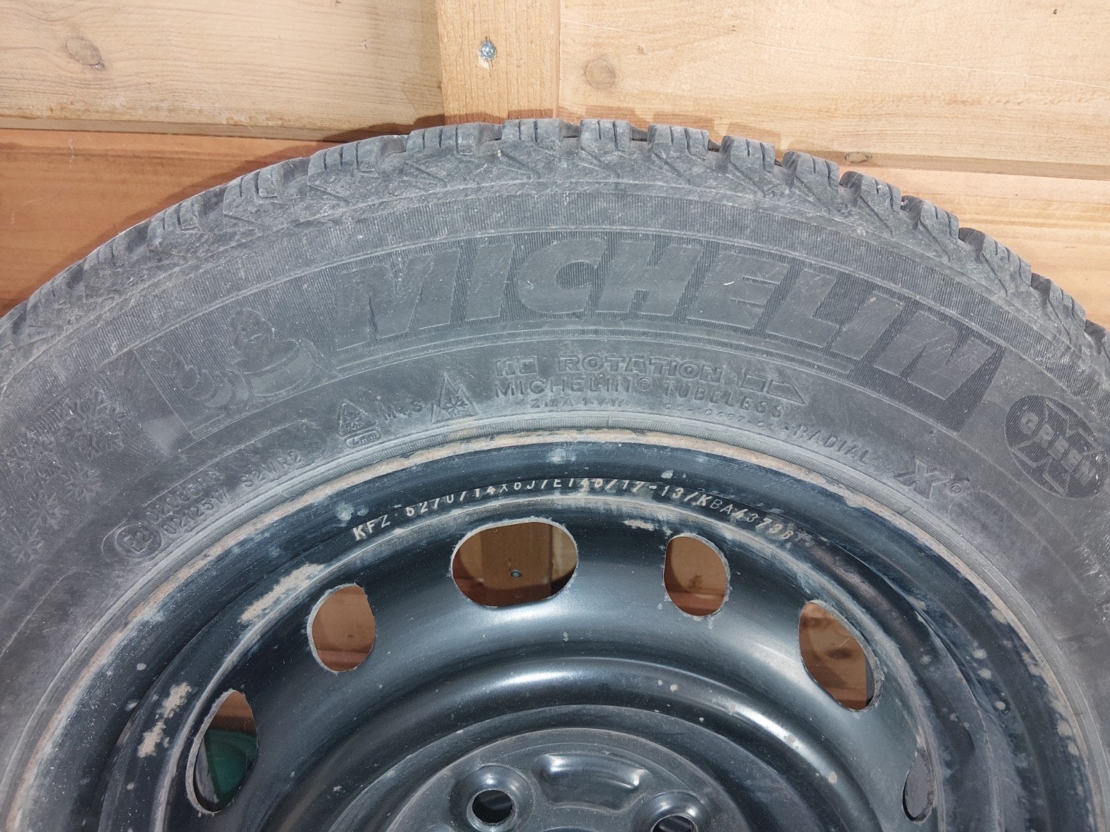 winterbanden op velg 175/65/R14, Ophalen, Gebruikt, Winterbanden, Velg(en)
