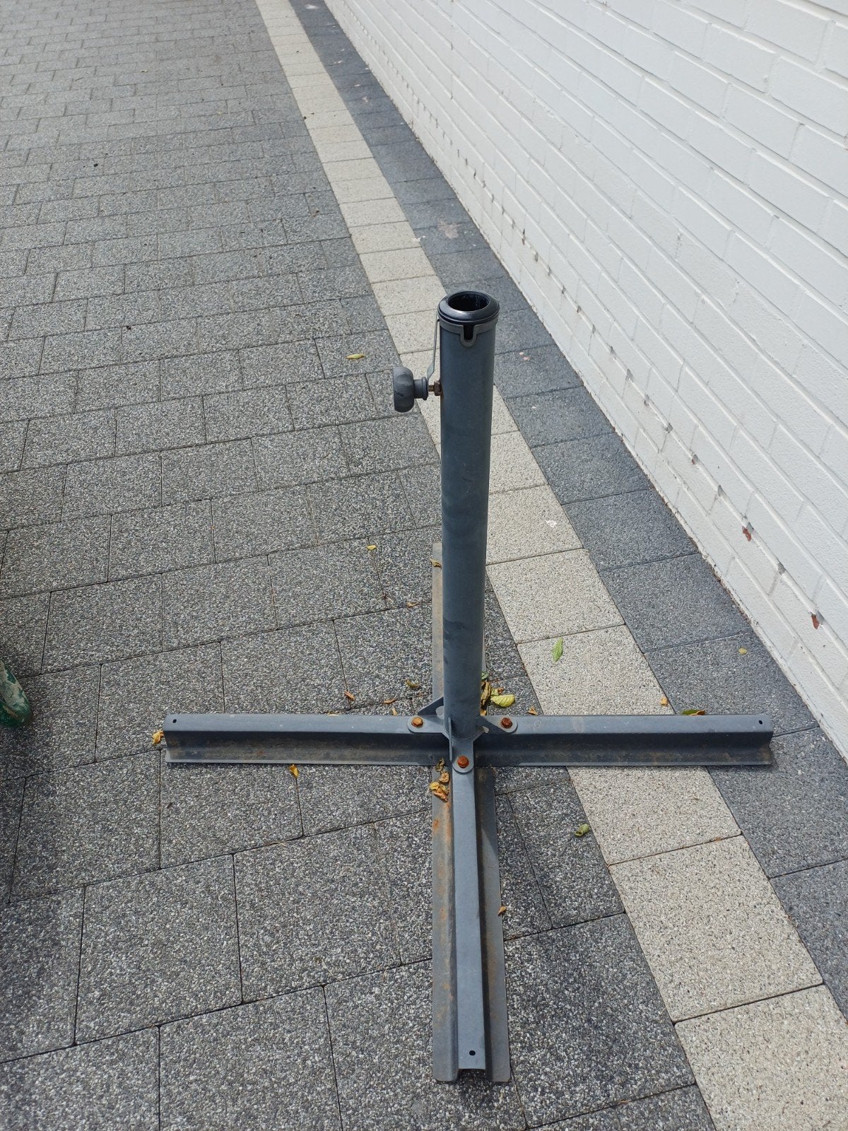 parasolvoet zonder gewichten, Ophalen, Parasolvoet