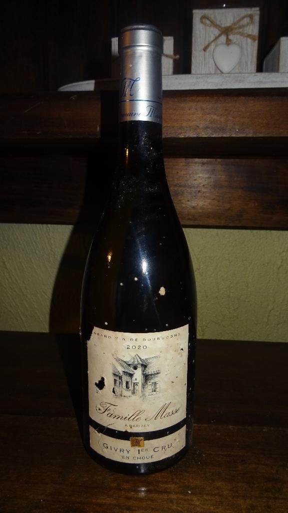 Familie Masse Givry Premier Cru en Choué 2020, Frankrijk, Ophalen of Verzenden, Zo goed als nieuw, Vol