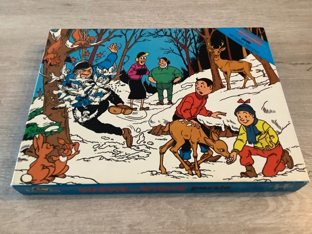 Suske en Wiske vintage puzzle (140 stuks) (1981), Verzamelen, Ophalen of Verzenden, Suske en Wiske, Gebruikt, Plaatje, Poster of Sticker