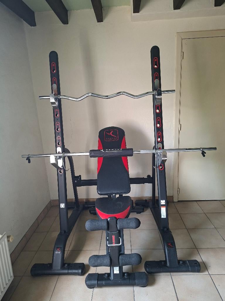 Station et banc de musculation DOMYOS Bi 460, Enlèvement, Comme neuf, Jambes, Autres types