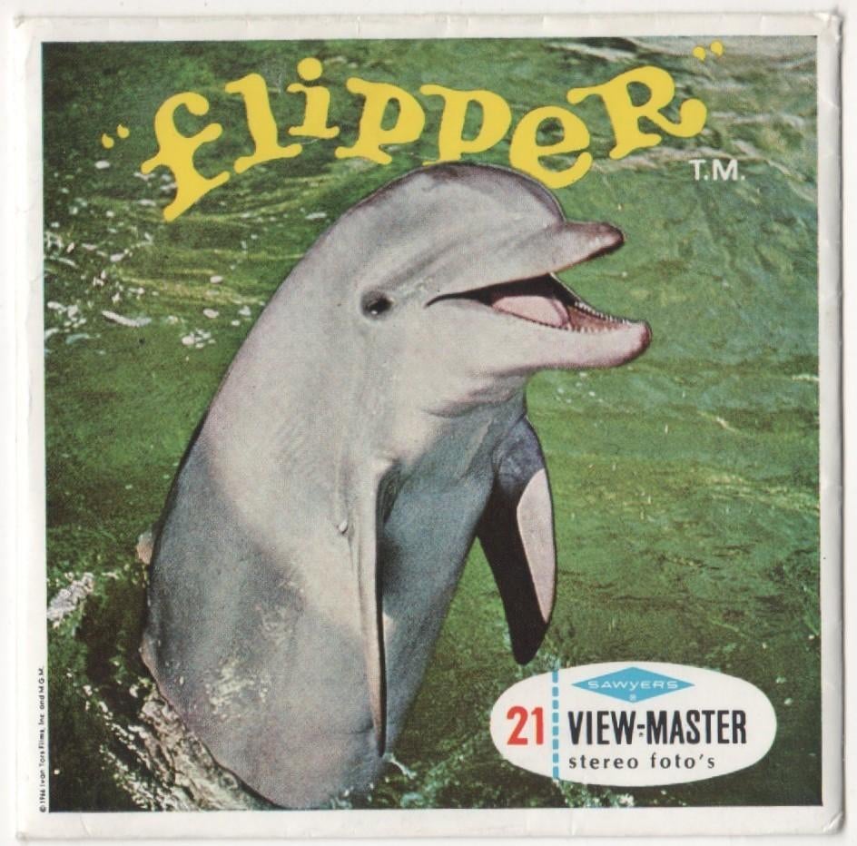 View-master Flipper de dolfijn B 485 NL en FR, Antiek en Kunst, Ophalen of Verzenden