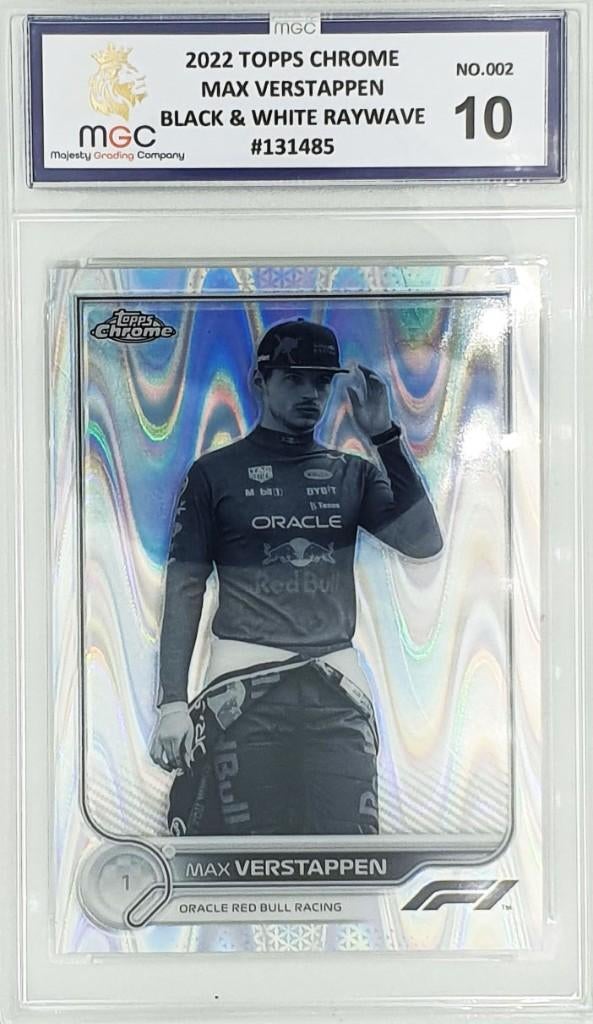 2022 F1 Topps Chrome - Max Verstappen - B&W Raywave  - 10, Envoi, Neuf, ForTwo