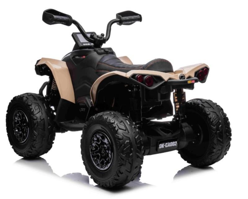 can-am Renegade 12v Quad Khaki – Rubberband - BT - RADIO, Ophalen of Verzenden, Nieuw