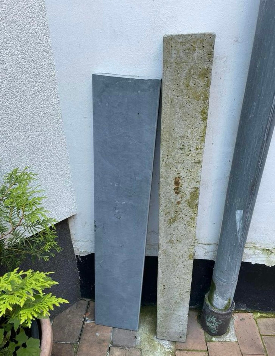 Tablette en marbre et bordure, Jardin & Terrasse, Enlèvement, Comme neuf, Bordure