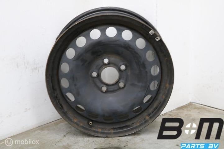 1 losse 15 inch stalen velg Audi A1 GB / Polo AW 2Q0601027AG, Gebruikt, Velg(en)