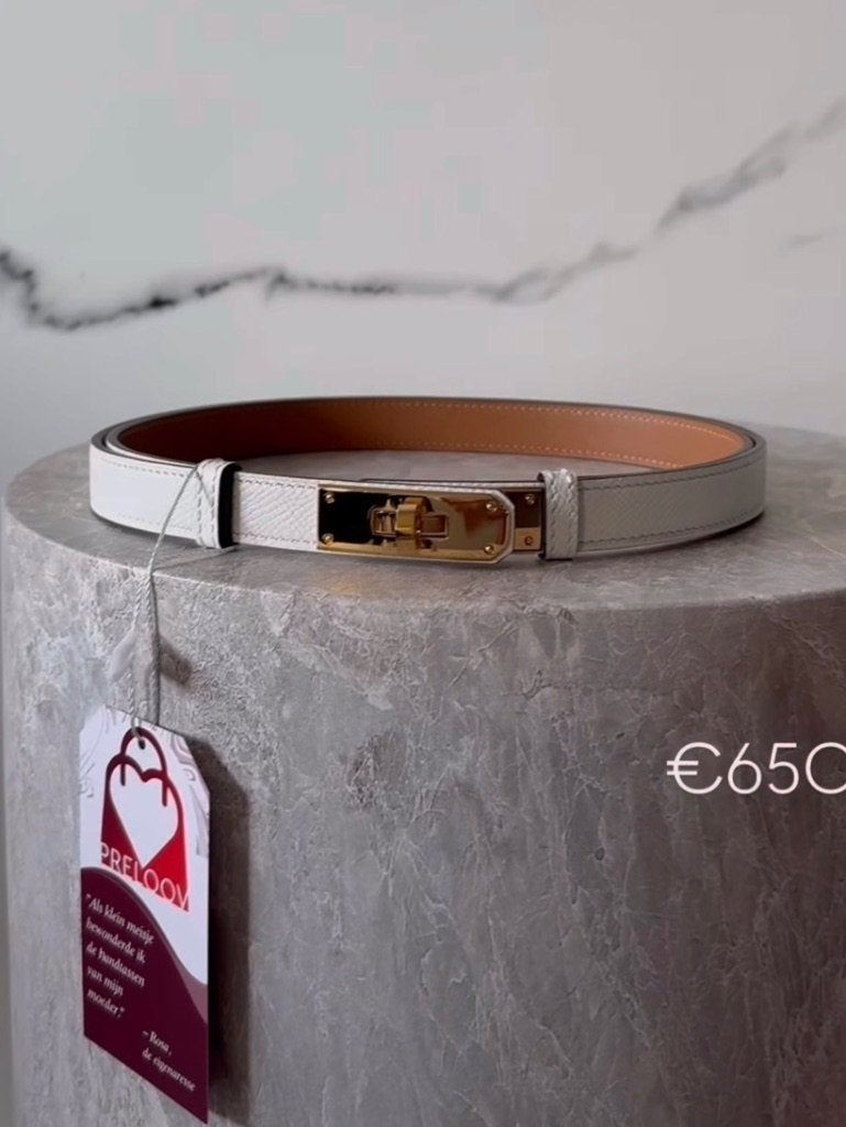 Ceinture blanche originale Hermès pour femme, Vêtements | Hommes, Enlèvement ou Envoi, Blanc