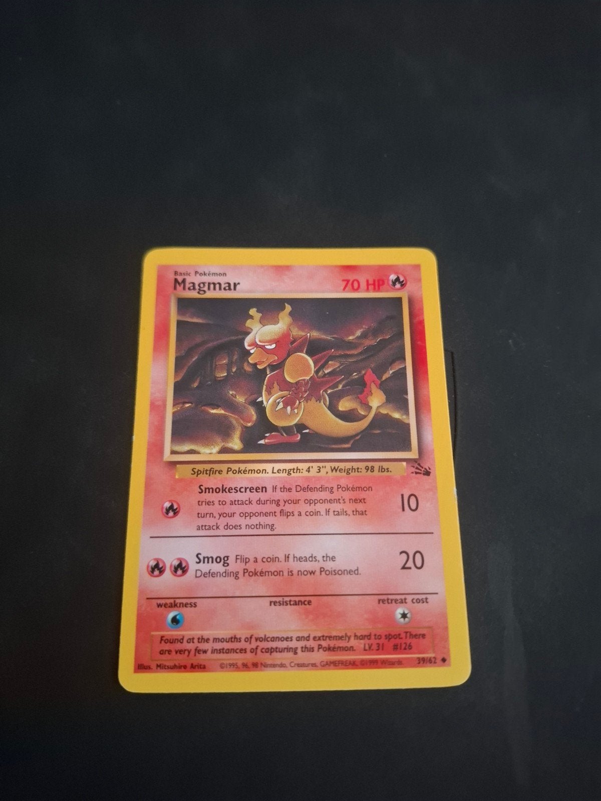 Carte Magmar Pokémon (Pokémon de base, 70 HP), Hobby & Loisirs créatifs, Enlèvement ou Envoi