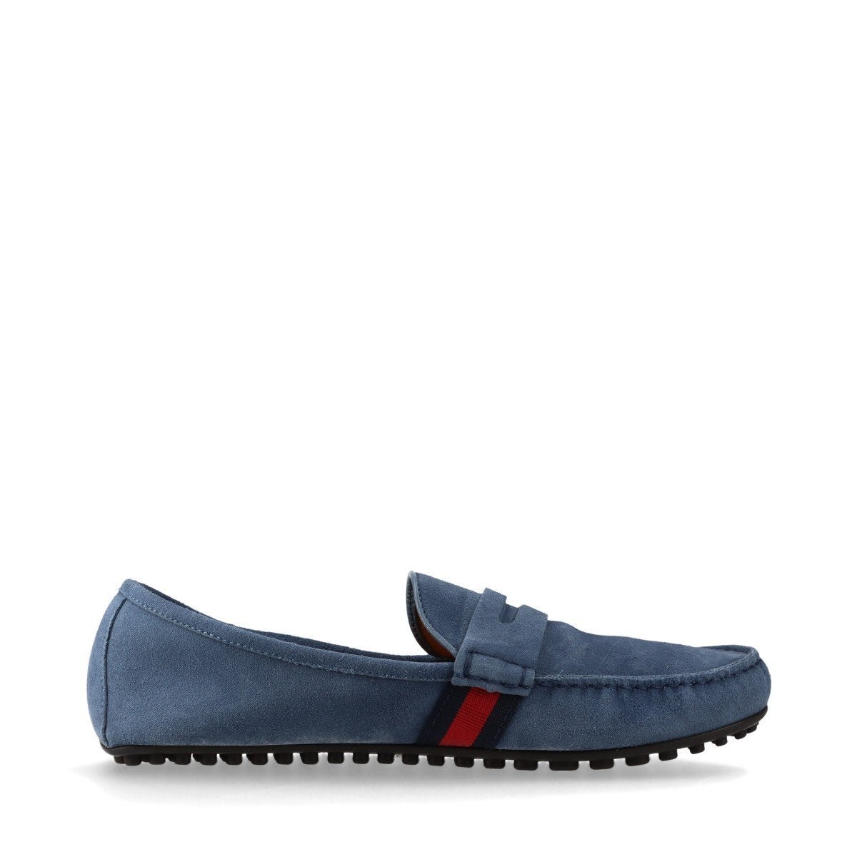 Mocassins Gucci Web 43, Espadrilles et Mocassins, Comme neuf, Gucci, Bleu
