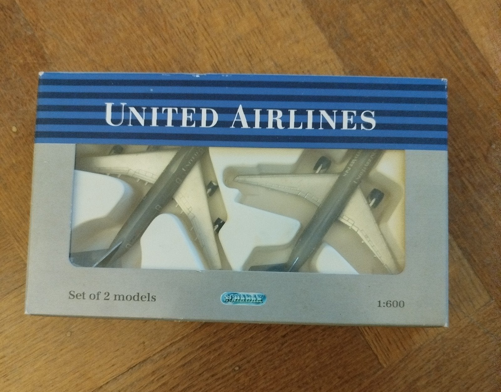 Boeing 747 en 777 UNITED AIRLINES 1:600 SCHABAK-vliegtuigen, Ophalen of Verzenden, Zo goed als nieuw, Schaalmodel
