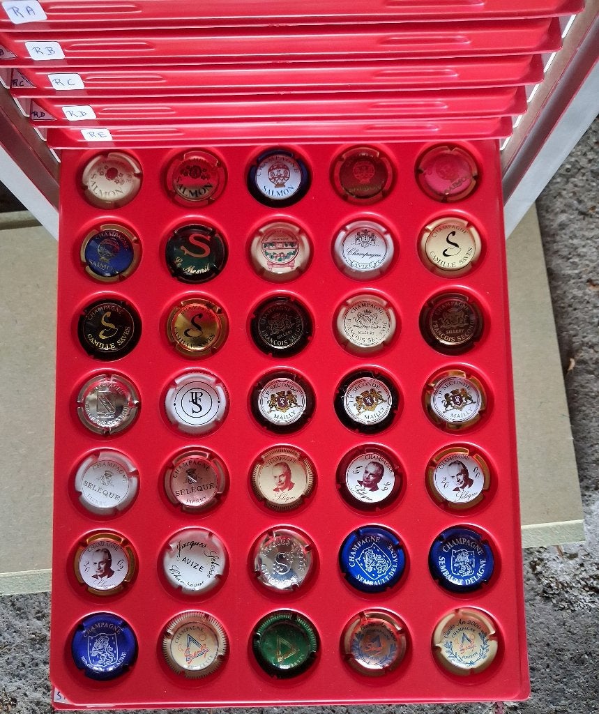COLLECTION DE PLAQUETTES DE MUSELET DE CHAMPAGNE, Enlèvement, Comme neuf
