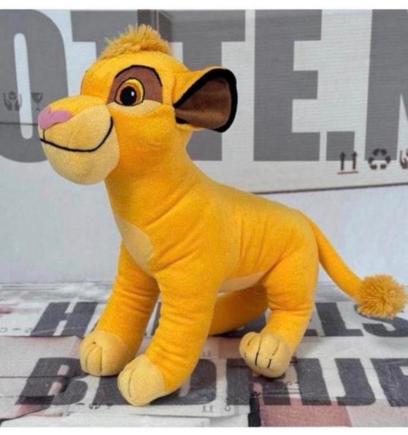 Nouveau jouet en peluche Disney le Roi Lion XL, 45 cm, Simba, Collections, Enlèvement ou Envoi, Le Roi Lion ou Le Livre de la Jungle