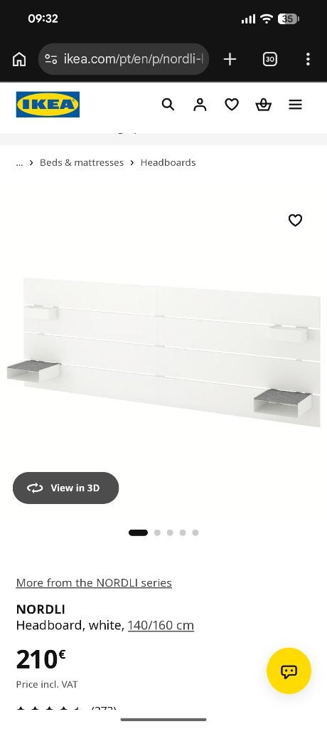 Tête de lit, Maison & Meubles, Enlèvement, Utilisé, Blanc, 160 cm