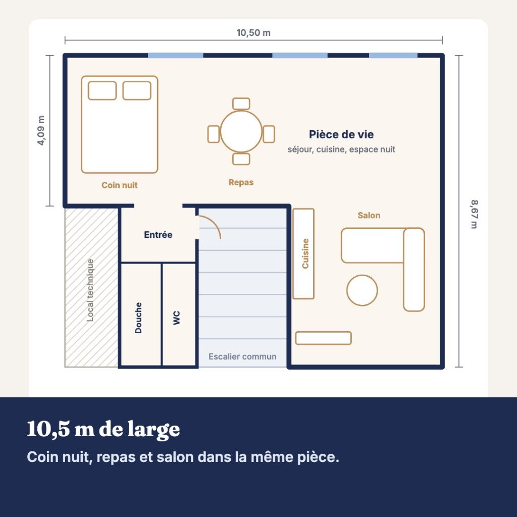 Studio 60 m² – Liège Outremeuse – libre de suite, Immo, Liège, 316 kWh/m²/an, Liège (ville), 60 m²