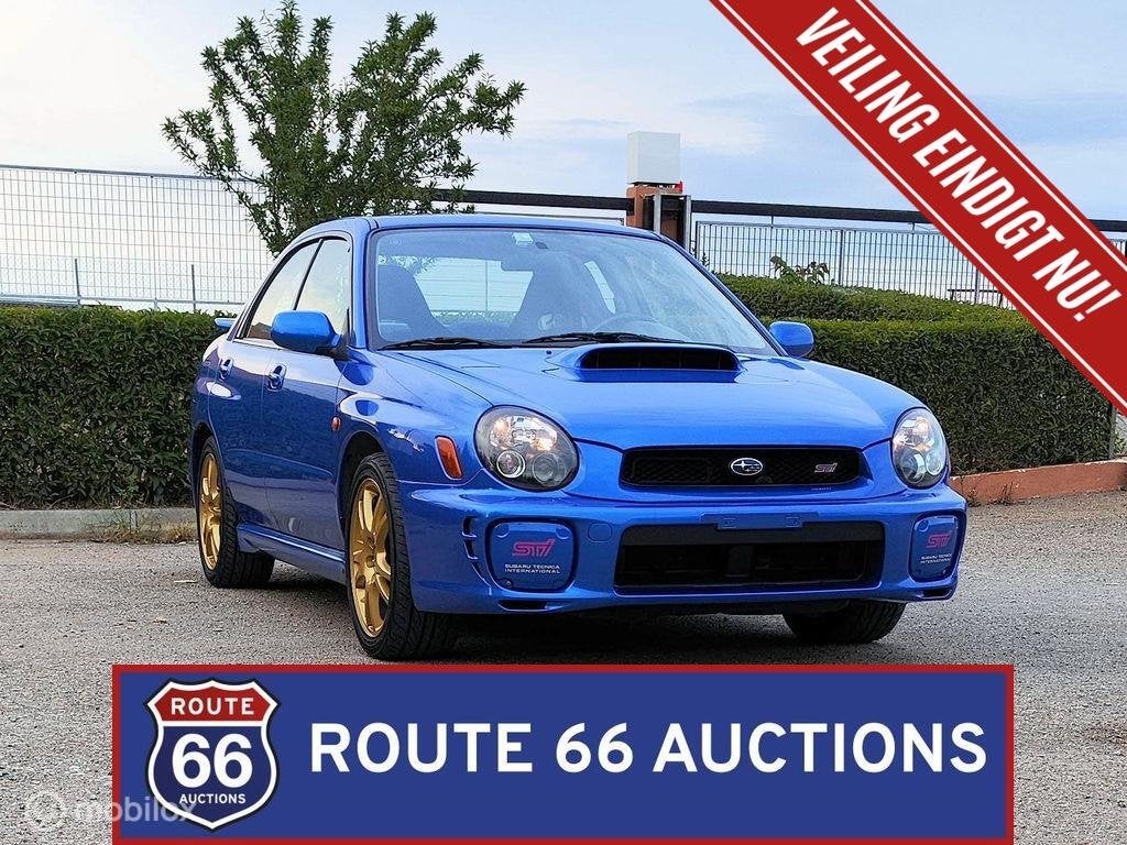 Subaru Impreza WRX STI | 2001 | Route 66 Auctions, Auto's, Subaru, Zwart, Bedrijf, Handgeschakeld