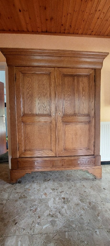 Garde robe en chene, Maison & Meubles, Armoires | Armoires murales, 25 à 50 cm, Avec espace de penderie, 150 à 200 cm, Enlèvement