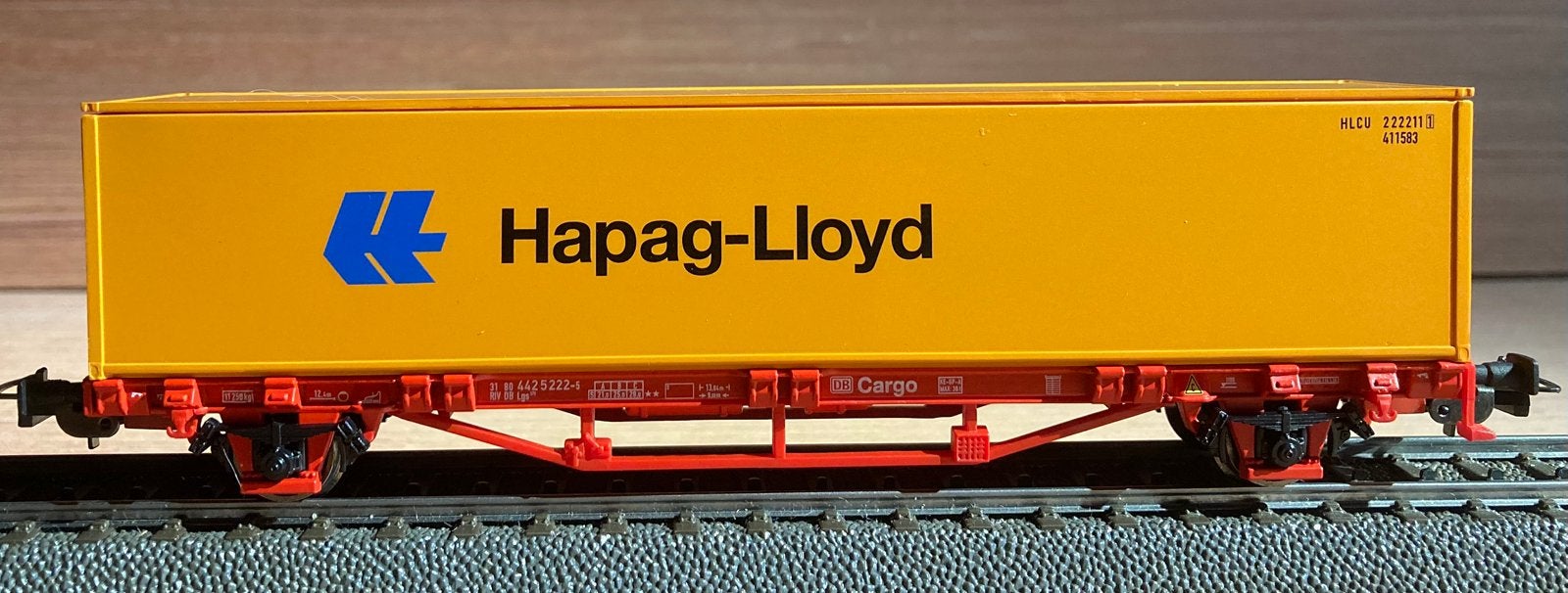 Piko 57700 Hapag-Lloyd containerhouder ho, Hobby en Vrije tijd, Modeltreinen | H0, Verzenden, Nieuw, Wagon, Piko