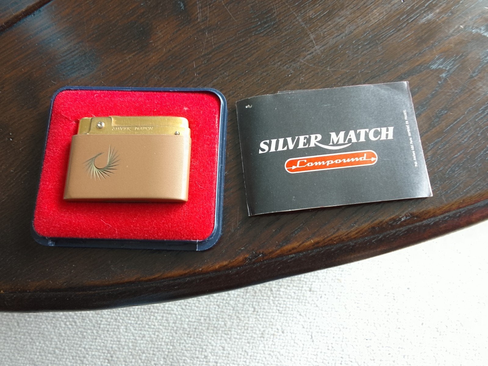 Sigaretten aansteker Silver match, Verzamelen, Ophalen of Verzenden