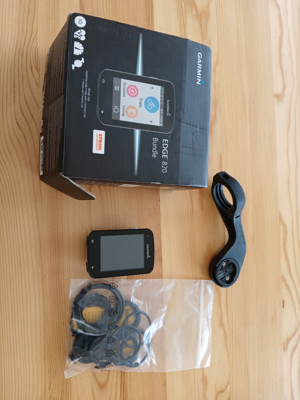 garmin edge 820 incl outfront, Fietsen en Brommers, Fietsaccessoires | Fietscomputers, Ophalen, Draadloos, Zo goed als nieuw