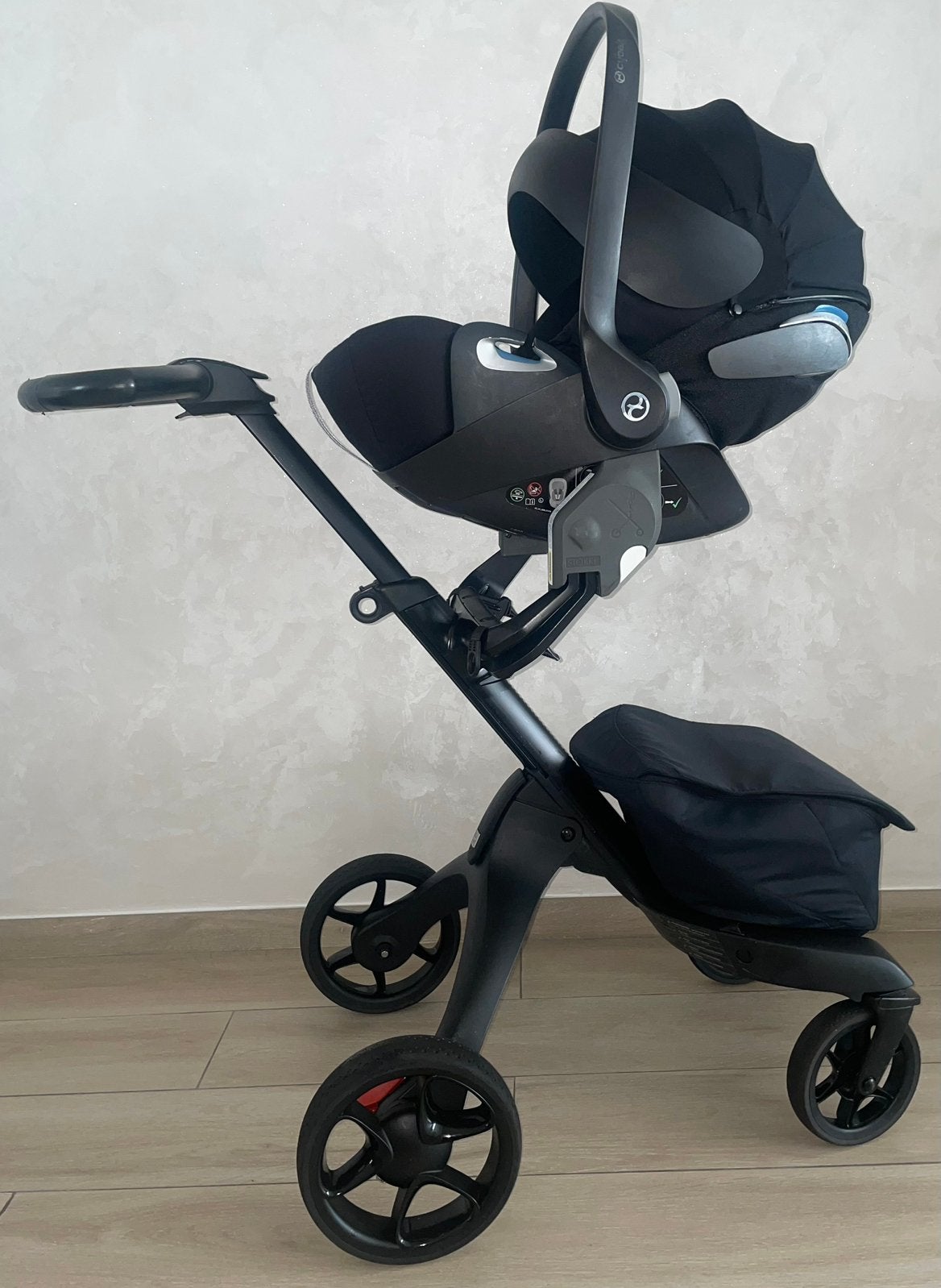 Stokke Xplory X Rich Black 3-in-1 Complete Set, Babygeluk, Ophalen of Verzenden, Zo goed als nieuw, W