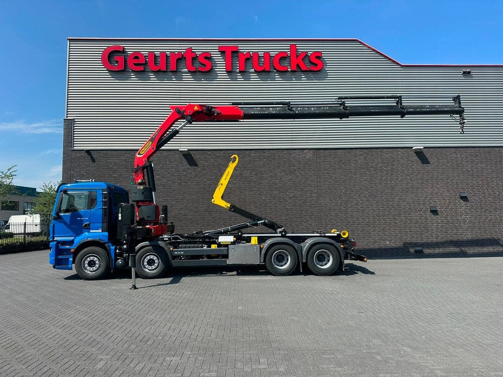 MAN TGS 35.430 8X4 BL + PALFINGER HAAK+20ASLD5+ PALFINGER PK, Automaat, 585 pk, Achterwielaandrijving, 430 kW