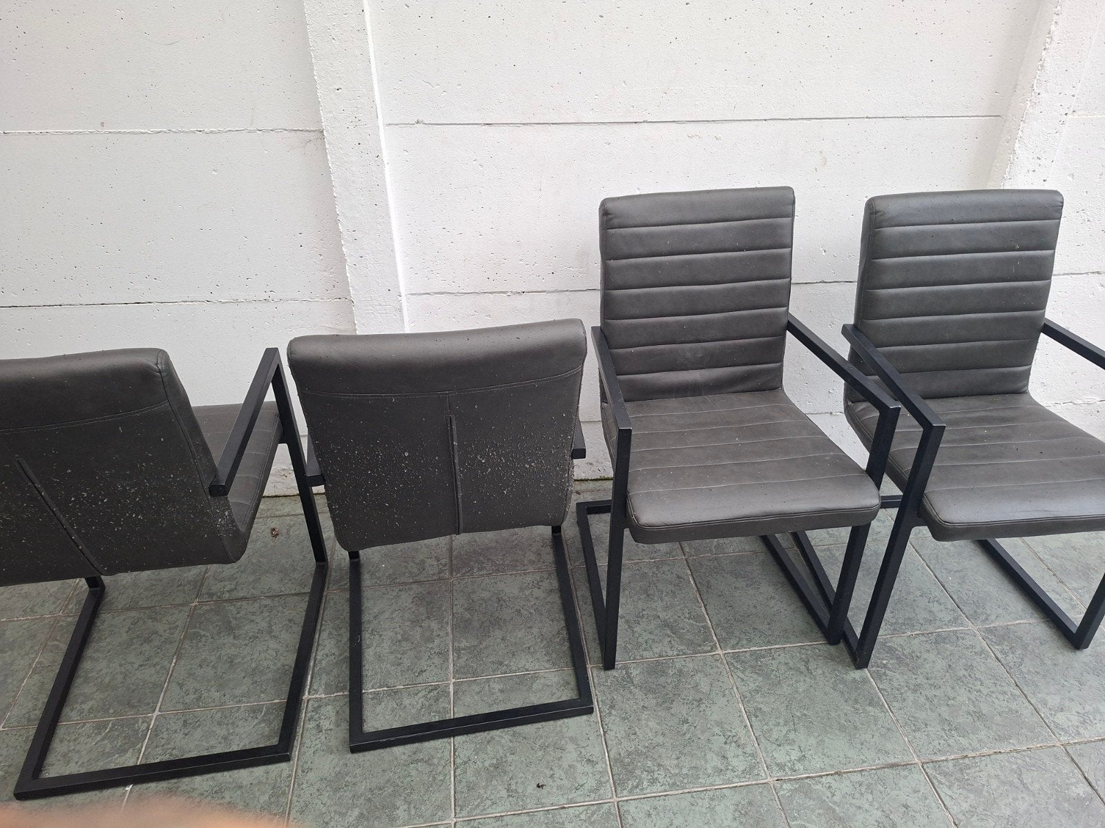 eetkamerstoelen, Ophalen, Overige materialen, Gebruikt, Zwart