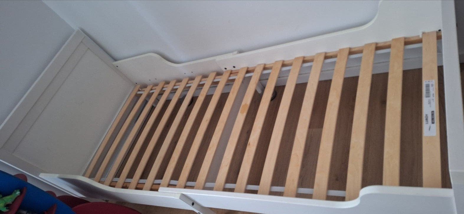 Ikea Businge meegroeibed wit (indien gewenst met matras), Kinderen en Baby's, Kinderkamer | Bedden, Ophalen, Gebruikt, 70 tot 85 cm