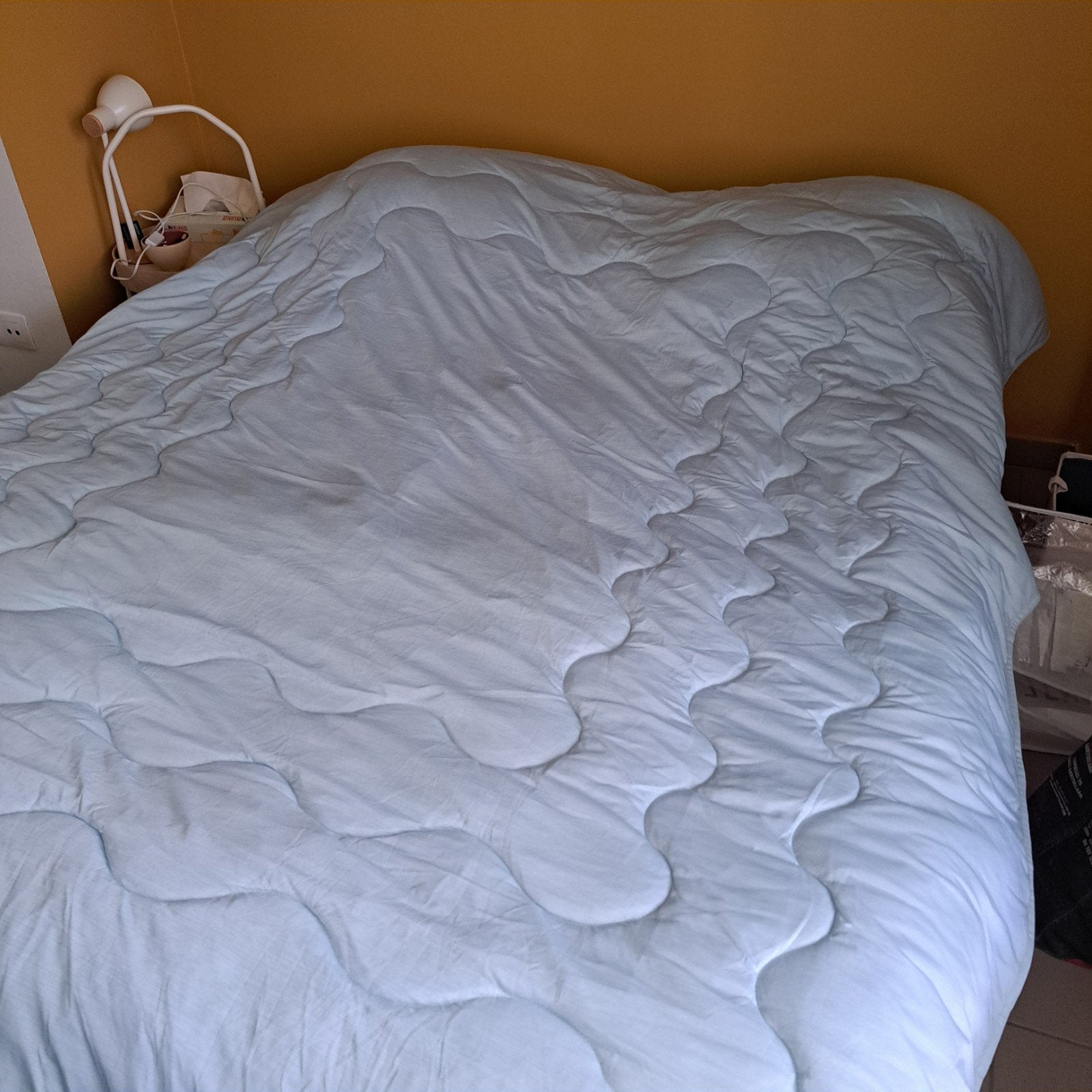Dekbed 200x200, Comme neuf, Enlèvement, Lavable, Couverture ou Couette
