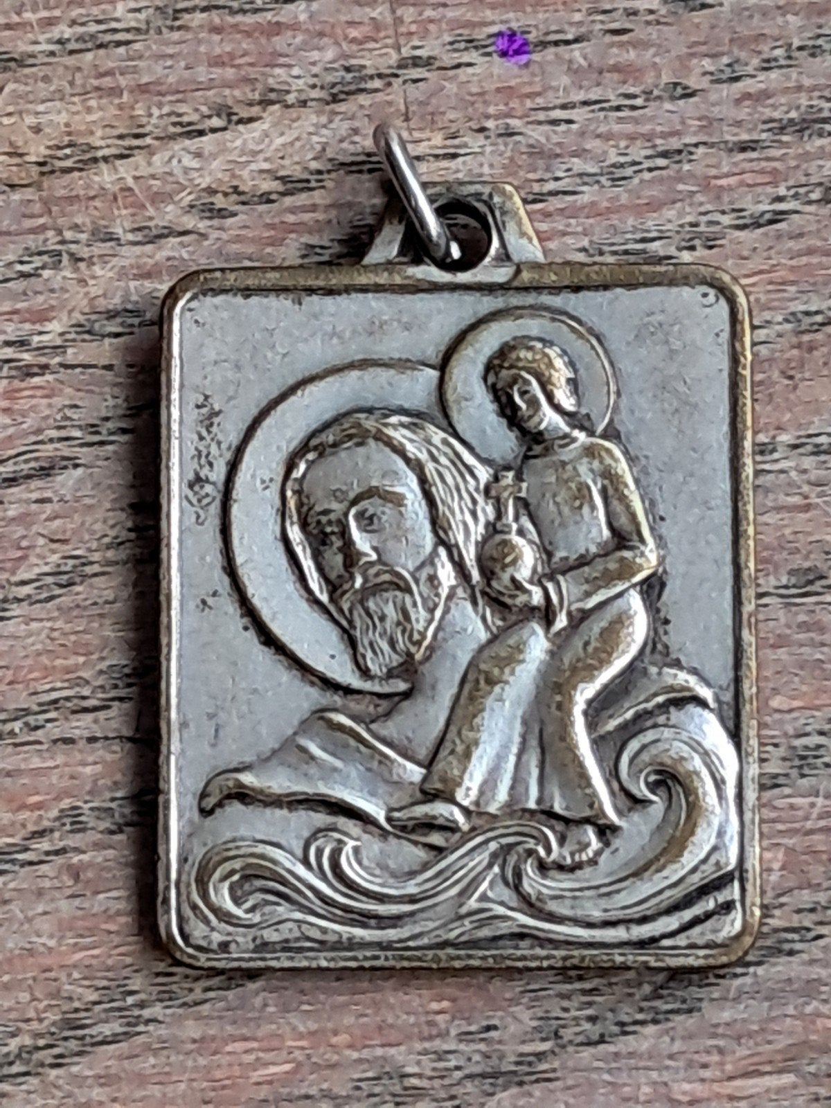 Scapulaire Saint Christophe et Bernadette de Lourdes, Collections, Enlèvement ou Envoi