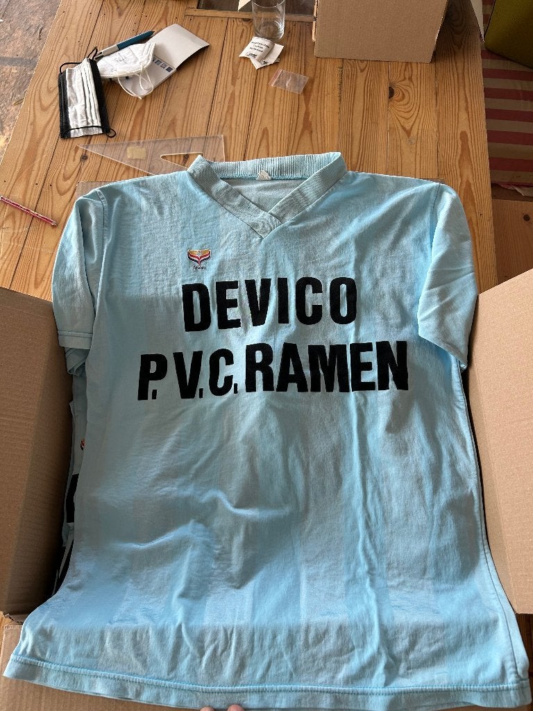 Retro voetbalshirts - set van 7, Sports & Fitness, Taille L, Enlèvement, Utilisé, Set
