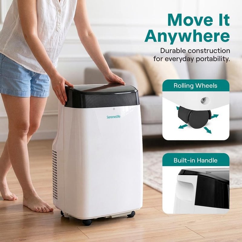 Climatiseur / Airco portable Serenelife 3en1 10 000 BTU, Enlèvement, Comme neuf, Télécommande