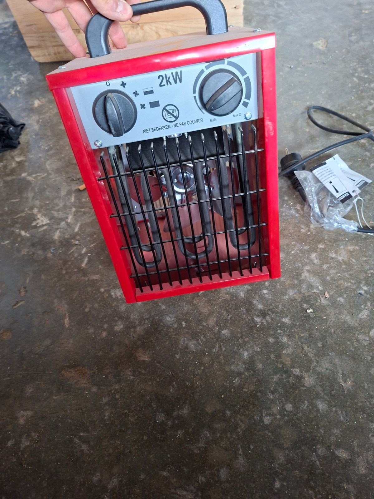 handson werkplaatskachel 2000kw, Ophalen, Minder dan 30 cm, Radiator, Nieuw
