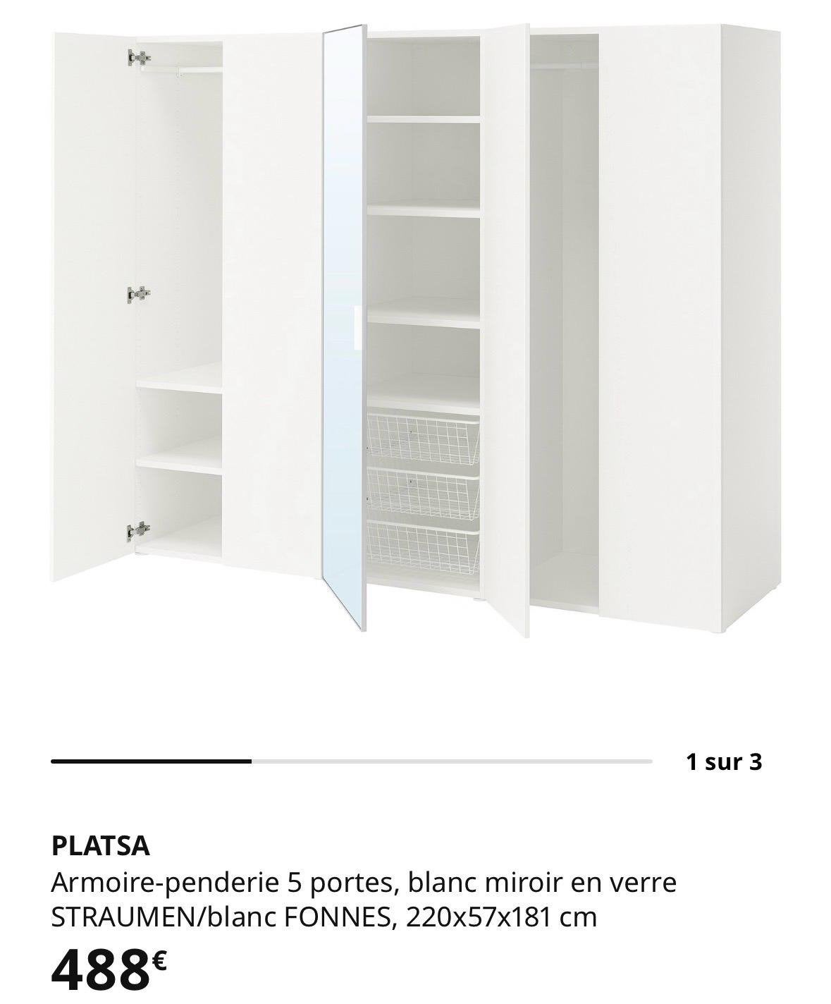 Garde robe IKEA, Enlèvement, Comme neuf
