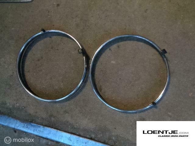 chroom koplampringen voor wiswas bmw e23 e28, Enlèvement ou Envoi, Utilisé, BMW, BMW