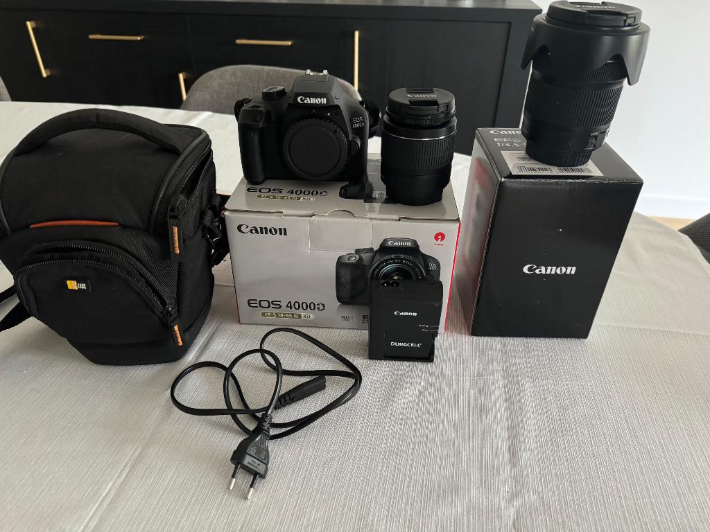 Canon Eos 4000 D reflexcamera, Audio, Tv en Foto, Fotocamera's Digitaal, 18 Megapixel, Spiegelreflex, Canon, Ophalen of Verzenden