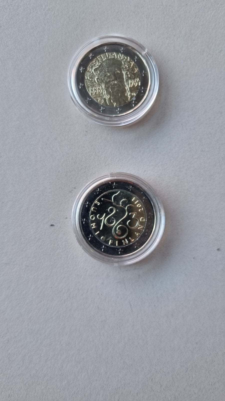 twee euromunten Finland., Timbres & Monnaies, Monnaies | Europe | Monnaies euro, Enlèvement, Finlande