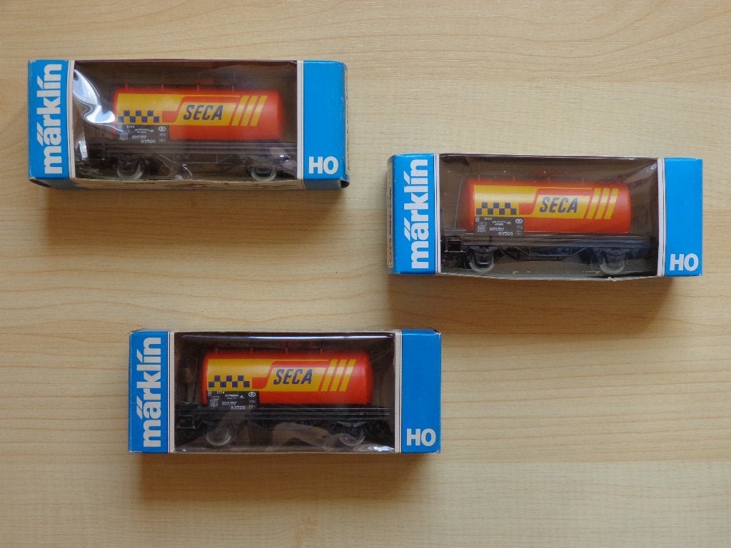 Marklin ho sncb/nmbs Lot de 3 Citernes SECA., Enlèvement ou Envoi, Utilisé, Wagon, Märklin
